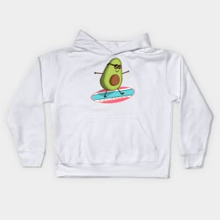 California Avocado Surfing Kids Hoodie